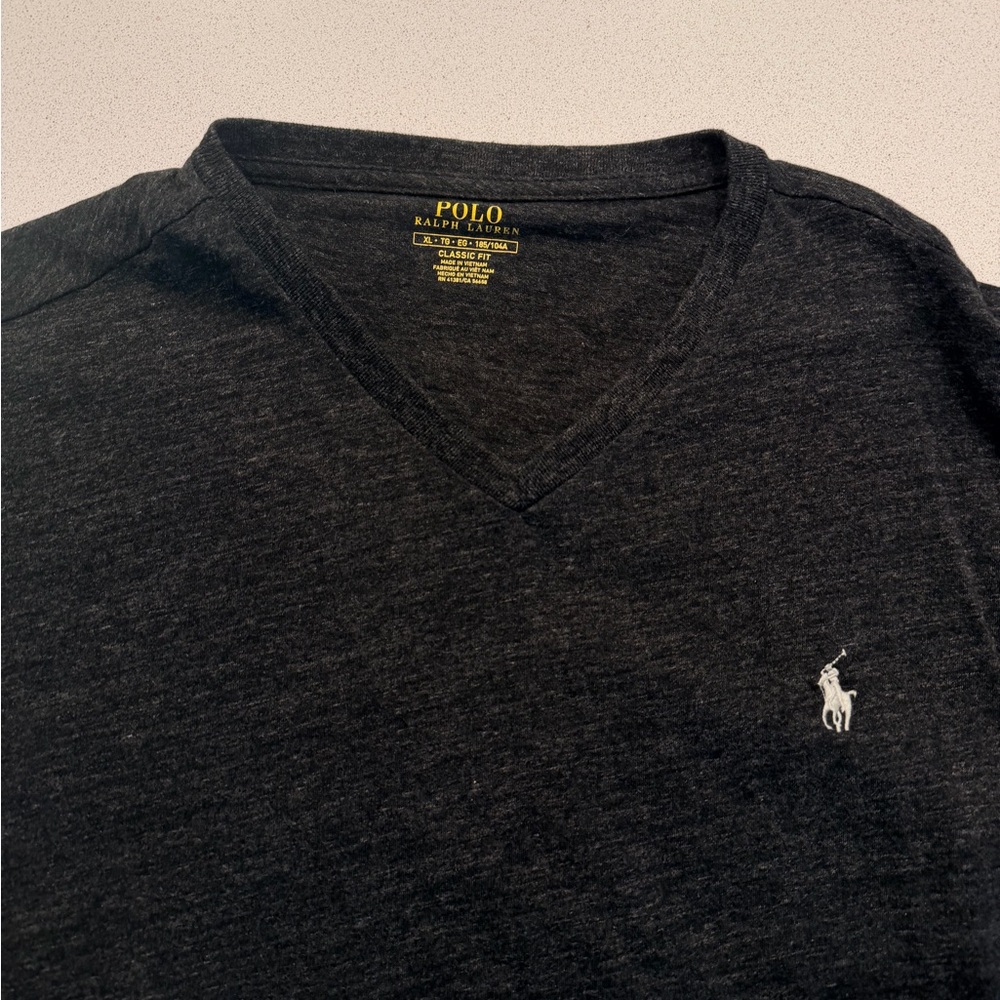 Polo Ralph Lauren Black V-Neck T-Shirt